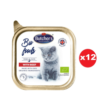 Butcher's BIO foods marhahús 12x85 g pástétom macskáknak macskaeledel