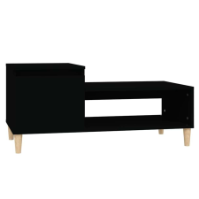 Bútor Market Fekete szerelt fa dohányzóasztal 100 x 50 x 45 cm bútor