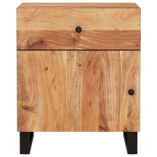 Bútor Market Tömör akácfa és szerelt fa éjjeliszekrény 50 x 33 x 60 cm bútor