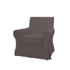 Bútorhuzatok.hu Ektorp Jennylund fotel huzat - Hanna szürke