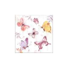 Butterfly Collection Rose papírszalvéta 33x33cm,20db-os asztalterítő és szalvéta