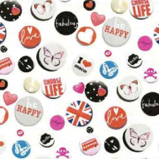  Buttons öntapadós tapéta 45cmx2m tapéta, díszléc és más dekoráció