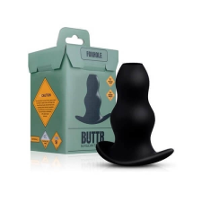 BUTTR BUTTR Foxhole - üreges análtágító dildó (fekete) műpénisz, dildó