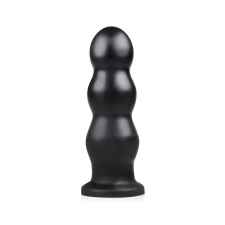 BUTTR Tactical III - tapadótalpas dildó (fekete) anál