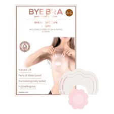Bye Bra A-C - láthatatlan mellemelő tapasz - pink (3 pár) fehérnemű szett