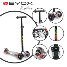 Byox Rapture roller elöl dupla kerekes fekete roller