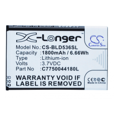  C775004180L Akkumulátor 1800 mAh mobiltelefon akkumulátor