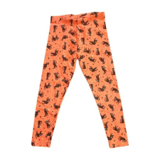  C&amp;A narancs színű macskás kislány leggings (méret: 116) gyerek nadrág