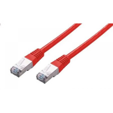 C-Tech UTP CAT5E Összekötő Piros 2m CB-PP5F-2R kábel és adapter