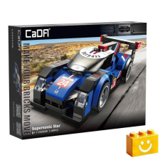  CaDA C55053W - Supersonic Star versenyautó építőjáték - 100% kompatibilis minden más kedvelt márkával barkácsolás, építés