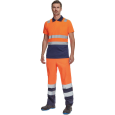  CADIZ HV galléros póló narancs/navy XXL