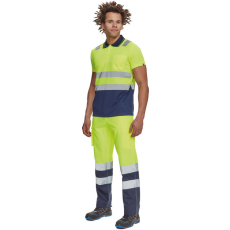  CADIZ HV galléros póló sárga/navy XL