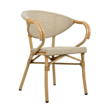 CAFE BISTRO PARIS ARM szék világos barna rattan kerti bútor
