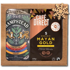 Cafédirect Ajándék dobozos Mayan Gold szemes kávé 227 g és 20 db-os tea válogatás kávé