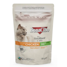 CAGATAY BONACIBO POUCH - WET ADULT CAT FOOD - STERILISED - CHICKEN 85g macskaeledel