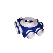 Cairox Caiflex 160/75x8 műanyag osztódoboz csatlakozó csonkkal és bajonett zárral hűtés, fűtés szerelvény