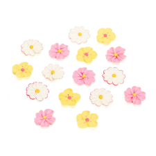 Cake Masters Cake-Masters cukor virágok rózsa-sárga-fehér, 16 db sütés és főzés