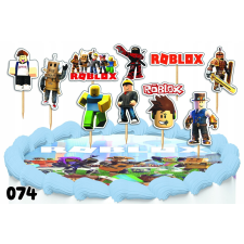 CAKE TOPPERS DECORATION KIT - ROBLOX GAMES TALE 10db. party kellék