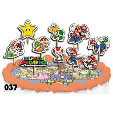 CAKE TOPPERS DECORATION SET - SUPER MARIO BROS 10db. party kellék