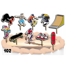  CAKE TOPPERS DÍSZÍTŐ SZETT - DÍSZÍTŐ DESK BICYCLES 10db. party kellék