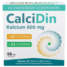 Calcidin Calcidin kalcium d3-vitamin és k2-vitamin tartalmú étrend-kiegészítő filmtabletta 56 db gyógyhatású készítmény