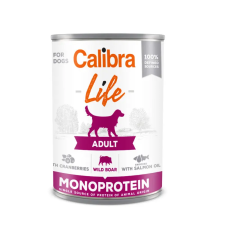  Calibra Dog Life Adult wild boar with cranberries konzerv 400g kutyaeledel