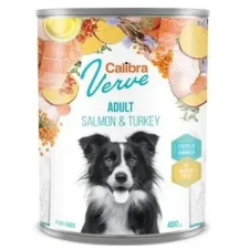 Calibra Dog Verve konzerv GF Adult Salmon & Turkey 400 g kutyaeledel