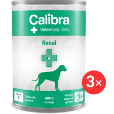 Calibra VD Dog konzerv Renal 3 × 400 g kutyaeledel