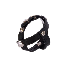 California Exotic Novelties Colt Leather H-Piece Divider Strap. péniszgyűrű