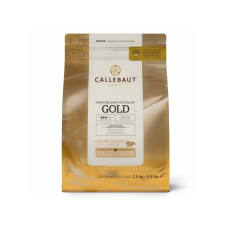 Callebaut GOLD fehércsokoládé pasztilla karamellel, Callebaut, 2,5 kg csokoládé és édesség