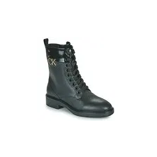 Calvin Klein Jeans Csizmák RUBBER SOLE COMBAT BOOT W/HW Fekete 38 női csizma, bakancs