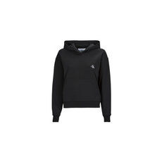 Calvin Klein Jeans Pulóverek WOVEN LABEL HOODIE Fekete EU XS