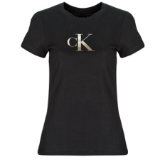 Calvin Klein Jeans Rövid ujjú pólók GRADIENT CK SLIM TEE Fekete EU L női póló
