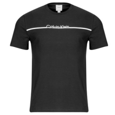 Calvin Klein Jeans Rövid ujjú pólók SPLIT LINE LOGO T-SHIRT Fekete EU M