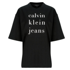 Calvin Klein Jeans Rövid ujjú pólók SS CKJ LOGO TEE Fekete EU S női póló