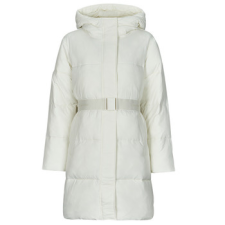 Calvin Klein Jeans Steppelt kabátok LOGO BELT LONG PUFFER Fehér EU XL női dzseki, kabát