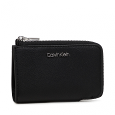 Calvin Klein Kis női pénztárca CALVIN KLEIN - Ck Must Z/A Wallet Sm W/Dogclip K60K608608 Ck Black BAX