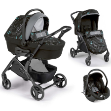 CAM Fluido babakocsi szett Smart 843 fekete vázzal V90 MTB babakocsi