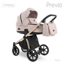 Camarelo Bergon Camarelo Previo multifunkciós babakocsi 2in1 -02 rózsaszín babakocsi