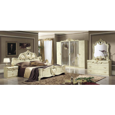 CamelGroup Barocco hálószoba - bézs, 160x200 cm ággyal, 4-ajtós szekrénnyel bútor