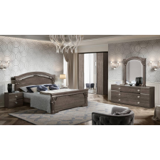 CamelGroup Nabucco hálószoba - ezüst nyír, 180x200 cm ággyal, 4-ajtós szekrénnyel bútor