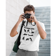  Camera Sutra fehér póló egyedi ajándék