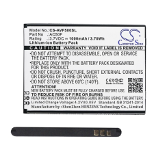 Cameron Sino akku 1000 mAh LI-ION (AC50F, AC50FNEV kompatibilis) Archos 50F Neon mobiltelefon akkumulátor
