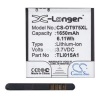 Cameron Sino Li-Ion akku (3.7V/1650mAh, Alcatel TLi015A1 kompatibilis) FEKETE (CS-OT975XL)