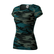  Camo Pure póló női camouflage petrol S
