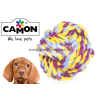  Camon Cotonosso Plus Palla Intrecciata -Tartós fogtisztító kötéllabda játék 100 mm (Ad065/C)