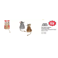 Camon S.p.A. AG0353 Poliészter zsebes egérke 10 cm játék macskáknak