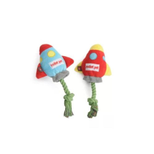 Camon Sípoló plüss köteles játék rakéta 20cm játék kutyáknak