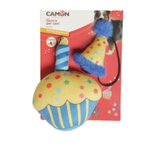 Camon Sípoló poliészter cupcake játék 16cm játék kutyáknak