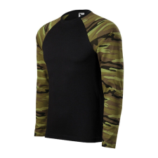  Camouflage LS póló unisex zöld terepszín XS férfi pulóver, kardigán